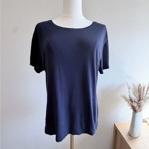 lululemon athletica Navy Short Sleeve Scoop Neck Tee